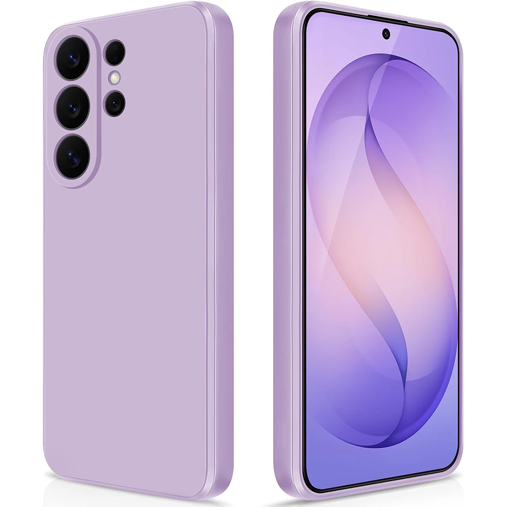 Luxury Candy Color Square Silicone Soft Case - Premium Plain Cover Shell