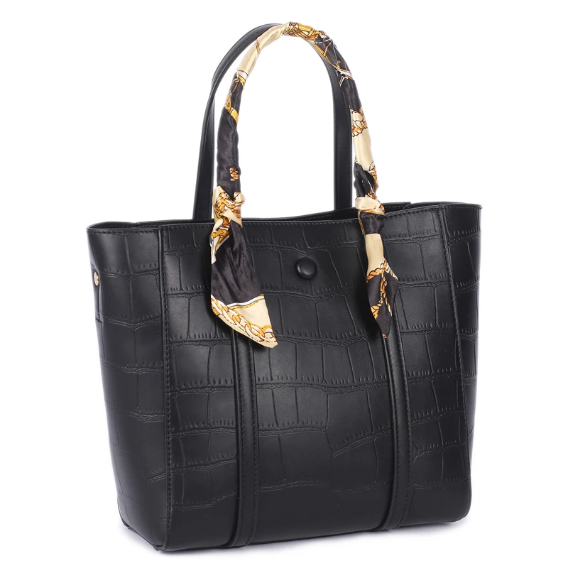 

Premium quality snakeskin crocodile genuine leather tote handbags for women