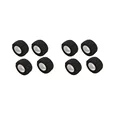 8pcs black