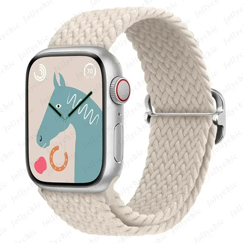Elastic Braided Nylon Strap