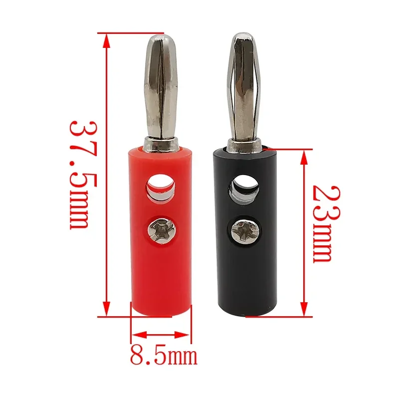 10 paires fiches banane 4mm mâle femelle prise panneau connecteur adaptateur rouge noir