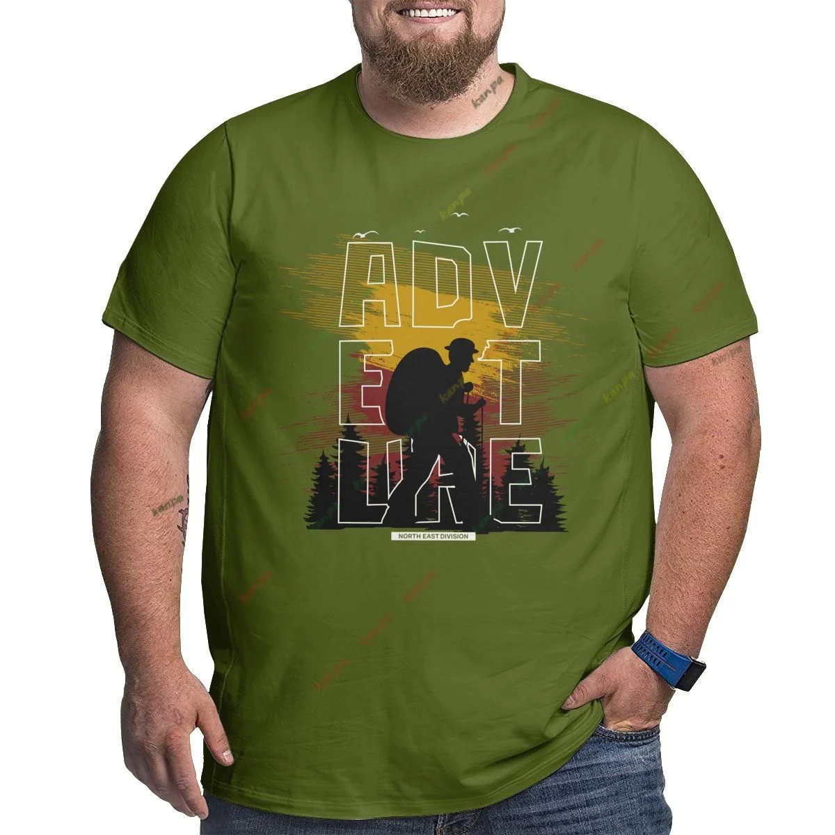 

Футболка мужская оверсайз с коротким рукавом, 100% хлопок, 6XL