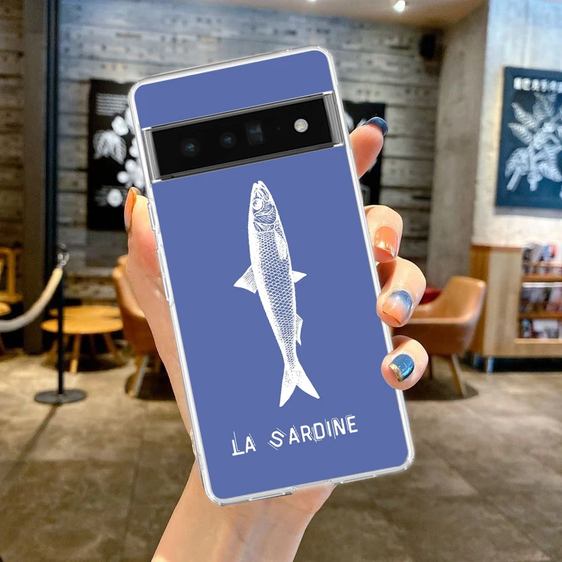 Sardines Canned Soft Clear TPU Transparent Phone Case