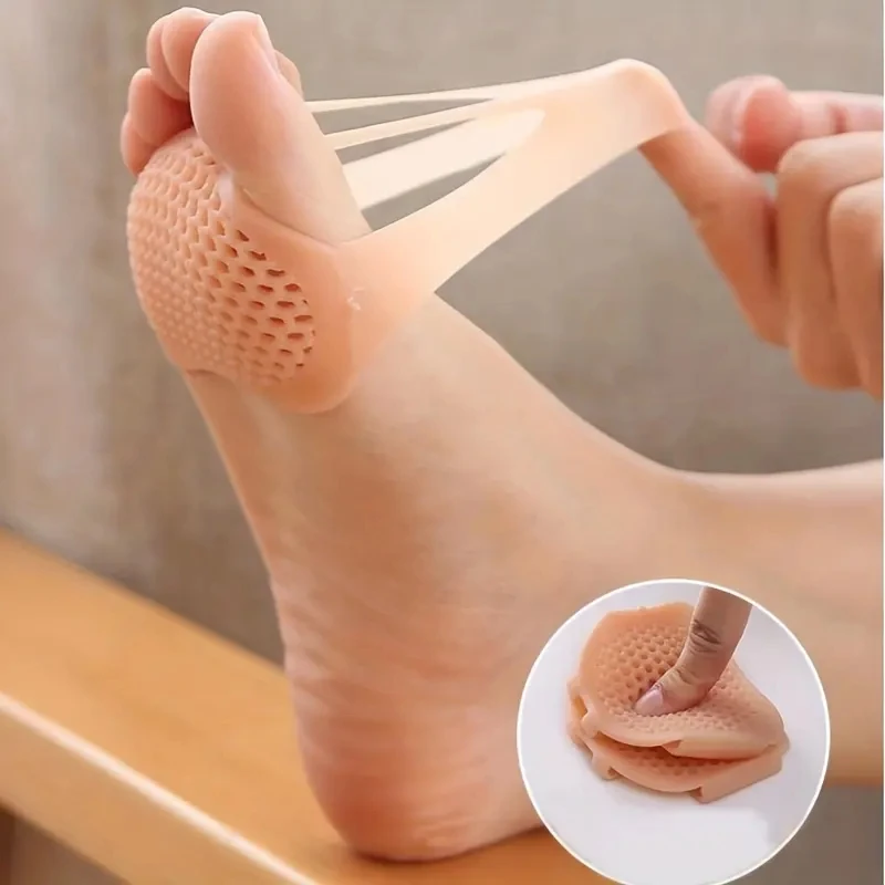 Silicone Forefoot CushionAnti-pain Insoles Foot ProtectionNon-slipSuper Soft Shoes Insoles Non Slip Shoe Pads