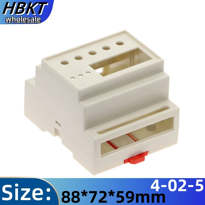 

1PC DINGuide rail electrical housing Safety barrier isolation module Instrument housing Plastic housing 4-02-5:88X72X59mm