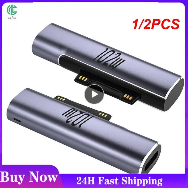 1/2Pcs Per Microsoft Surface X 8 7 6 5 4 3 Go Book To Usb Type C Pd Adapter Tablet Convertitore Di Spina Di Ricarica Rapida Laptop