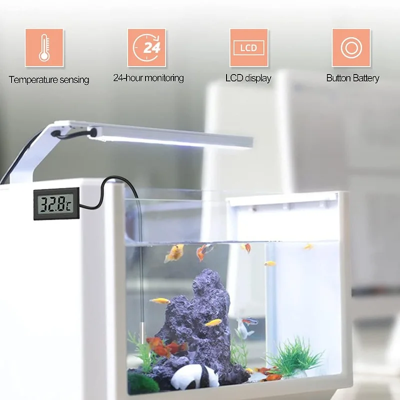 Waterproof Digital Thermometer Probe For Aquarium Fish Tank