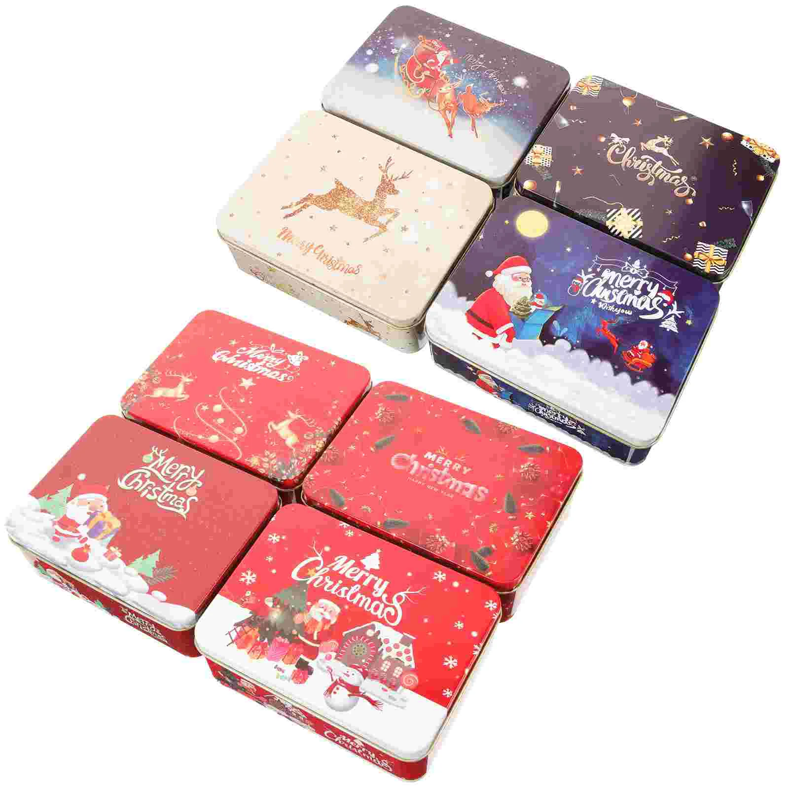 

Christmas Gift Card Tinplate Boxes Christmas Metal Gift Boxes Gift Boxes With Lids Tinning Card Box 12CM Blessing Card Box