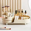 New 360° Rotating Makeup Brush Holder Cosmet Storag Box Luxury Makeup Organiser Lipsticks Make Up Container Vanity Organizer Bo 2
