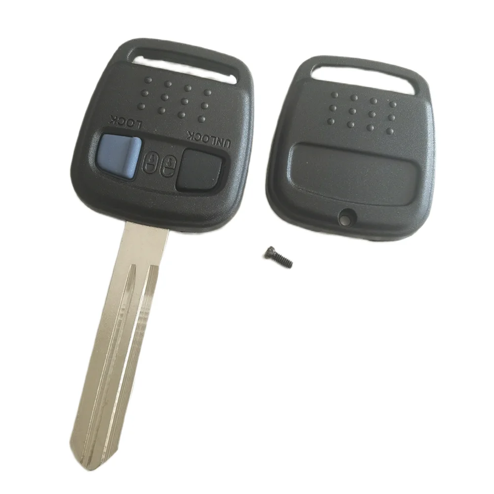 A+ Lockkey Replacement Remote Car Key Shell Casing 2 Buttons Case Fob For Nissan Bluebird Key Cover with Rubber Pad NSN14 Blade key case car key shell car remote key car key key shell