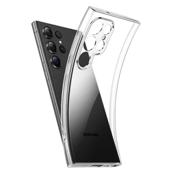 Ultimate Silicone Clear Shockproof Case - Full Camera Protection & Ultra Thin Soft Cover for Samsung Galaxy S24 Ultra (Clear)