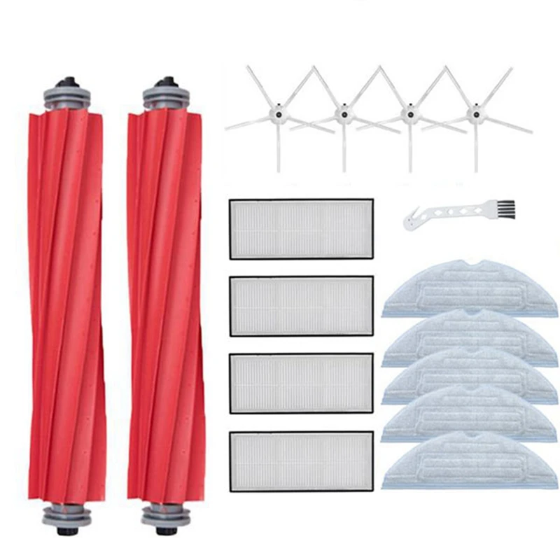 

Запчасти для пылесоса Xiaomi Roborock S7 T7S T7plus, основная и боковая щетки, фильтр НЕРА, насадка на швабру