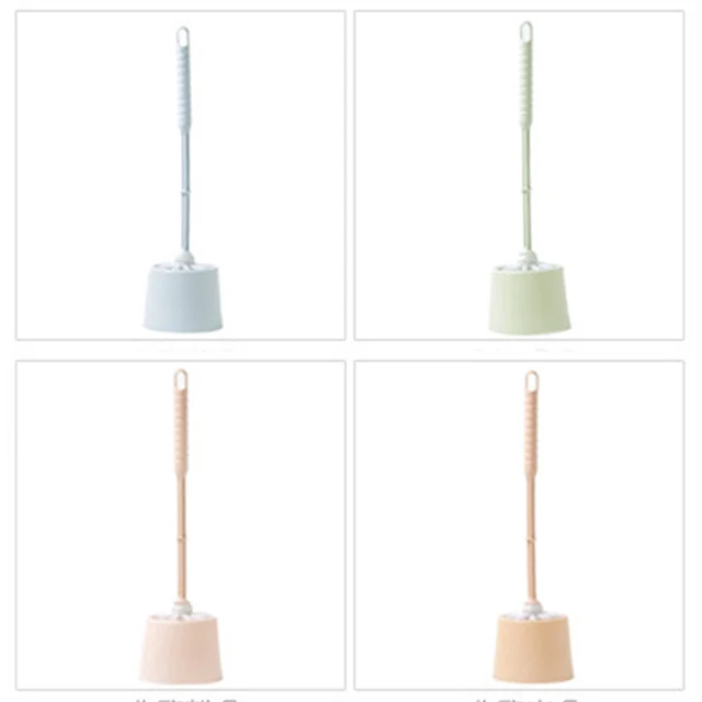 Wc-Tálkefe És Tartó Készlet Kompakt Szerszám Mély Tisztítás A Fürdőszobához Vastag Puha Sörték Hosszú Fogantyú Munkatakarékos - Image 5