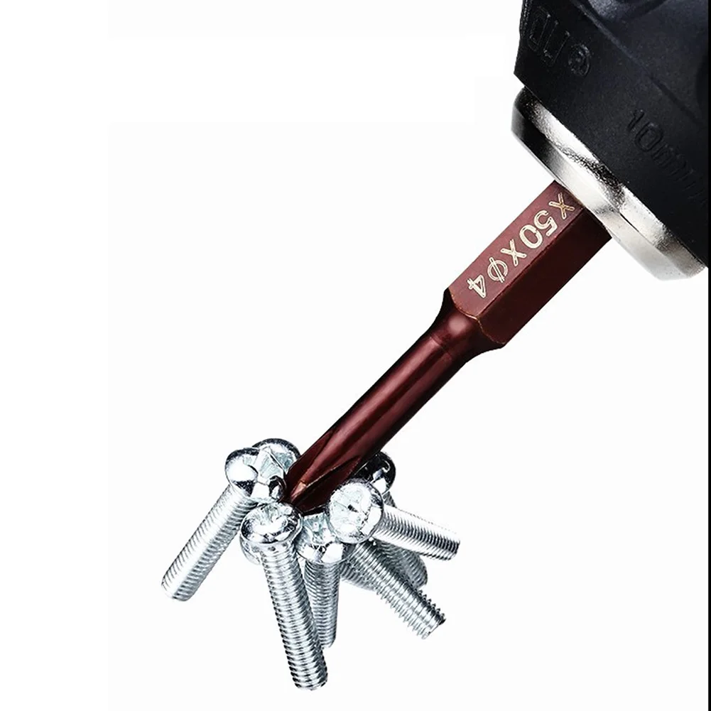 1pc 50mm Kreuz Schraubendreher-bits 1/4 Zoll Hex Schaft Elektrische Schraubendreher Bit Legierung Stahl Schraube Stick Hand werkzeuge PH00 PH0 PH1 PH2 – Detail 6