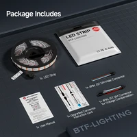 WS2815 DC12V WS2812B WS2813 LED Strip Light RGB Individually Addressable LED Lights Dual Signal 30 60 100 144 LEDs IP30 65 67 - Image 4