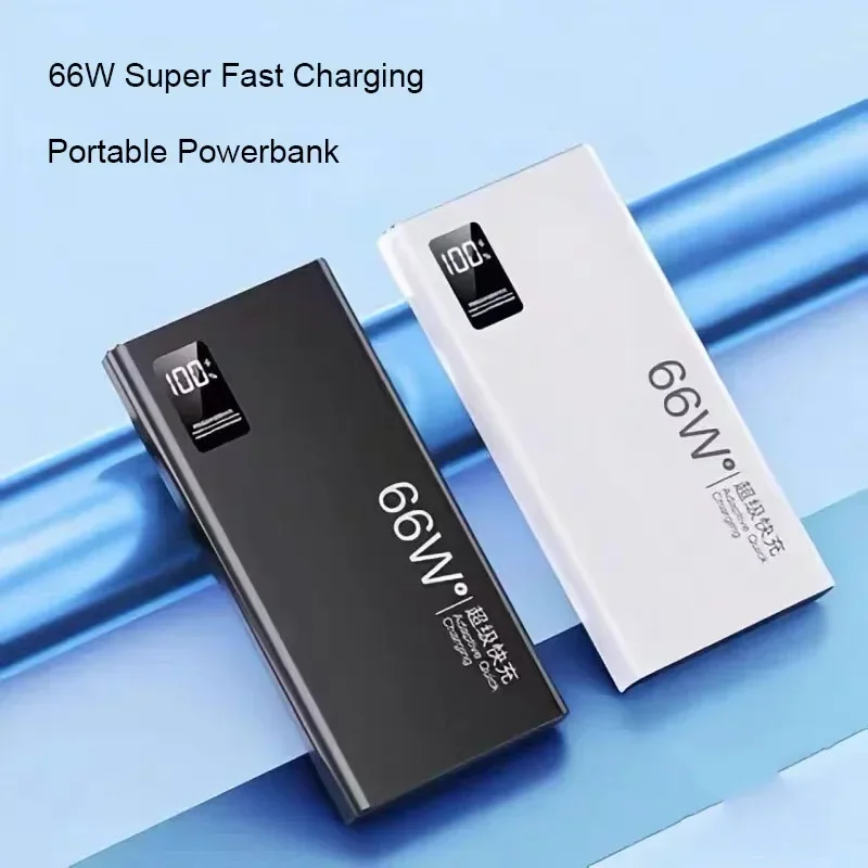 30000mAh Power Bank 66W Super Fast Charging For iPhone 15 14 Huawei P50 Xiaomi Samsung PD 20W External Battery Charger Powerbank 2