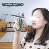 Oxygen Injector Mini Air Compressor Kit Air-Brush Paint Spray Gun Airbrush For Nail Art Tattoo Craft Cake Nano Fog Mist Sprayer 4