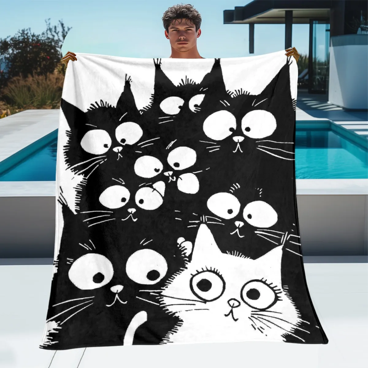 قطعة واحدة من بطانية الفانيلا خفيفة الوزن للغاية م...