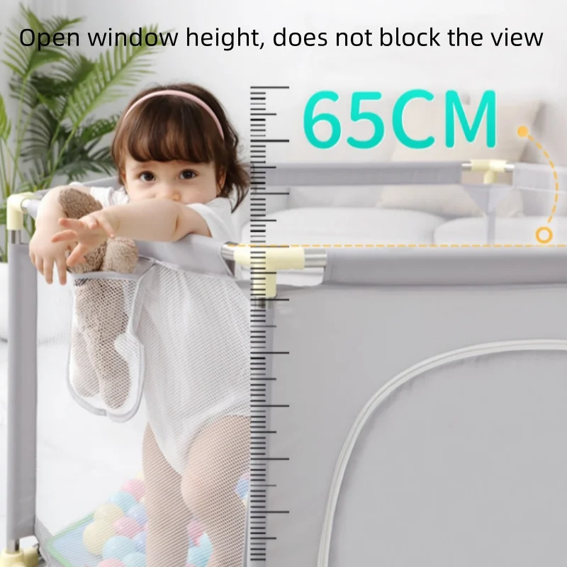Baby indoor play fence Children home ground fence baby crawling mat protective against falling toddler grid bar