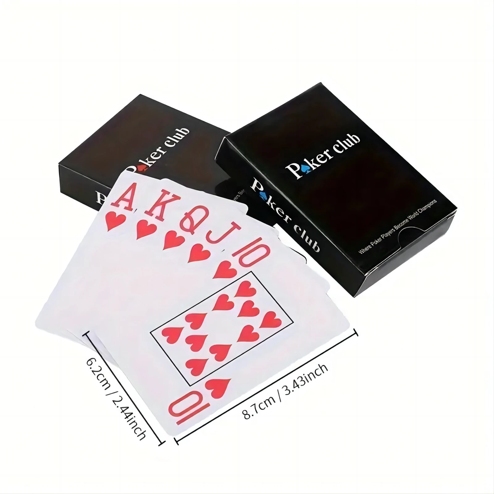Waterproof Baccarat Texas Hold'em Plastic Playing Cards PVC Poker Club Cards Wear-resistant 2.48*3.46 inch playing cards plastic playing cards