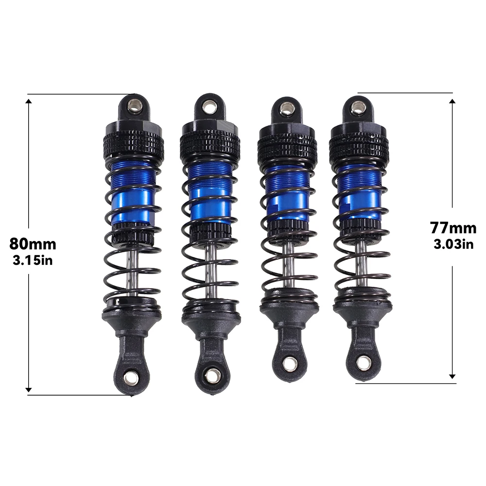Für Wltoys 144001 -02 144010 124007 124008 124016 124018 124019 Metall Stoßdämpfer Öl Dämpfer RC Auto Upgrade Teile Zubehör – Detail 14