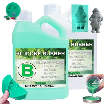 Silicone Mold Making Kit 20A, 32ozGreen Liquid Silicone Rubber for Mold Making, Fast Cure Mold Maker, Ideal for Casting Resin 1