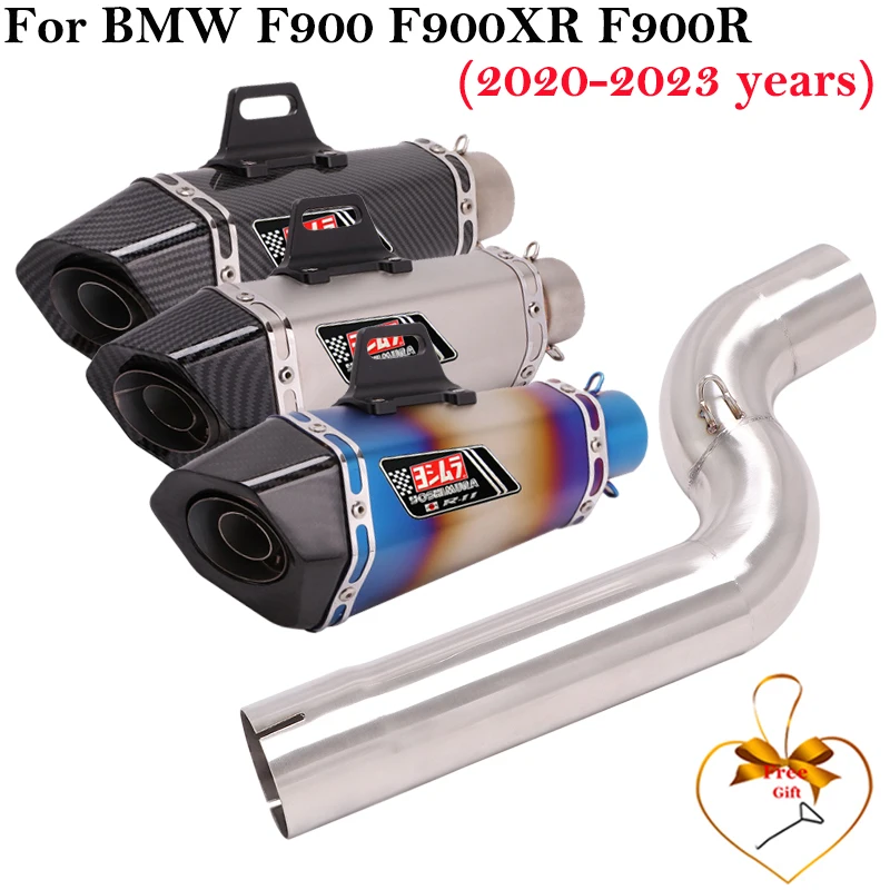 

For BMW F900 R XR F900R F900XR 2020 - 2023 Motorcycle Exhaust Escape System Modified Muffler With Middle Link Pipe DB Killer