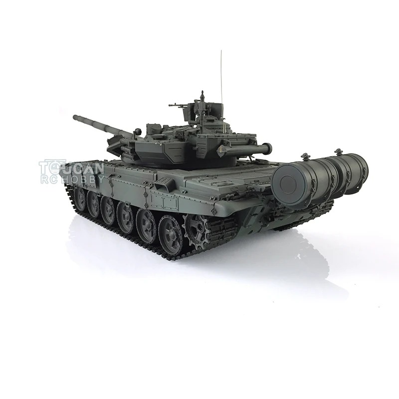 2.4Ghz Heng Long 1/16 Scale RC Tank 7.0 Plastic Version Russia T90 RTR Remote Control Battle Tank 3938 Model Toy TH17874-SMT1 3