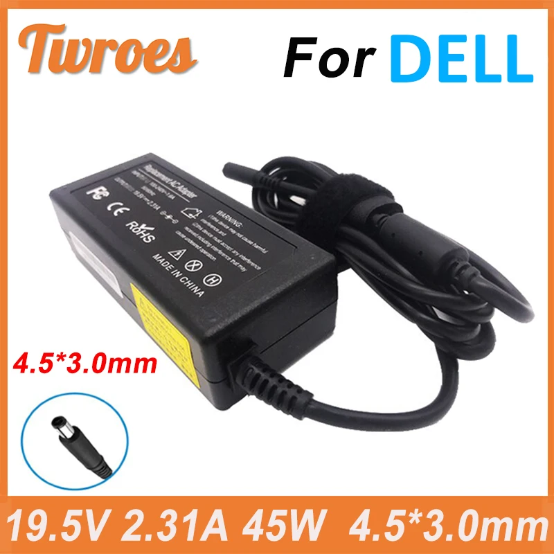 19.5V 2.31A 4.5*3.0Mm Adattatore Di Alimentazione Ca Laptop Per Dell Xps 12 13 13R 13Z 14 Muslimatexpresson Inspiron 15