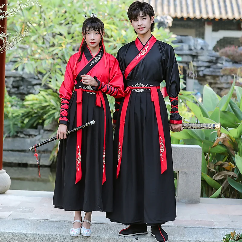 Hanfu Dress Chinese Folk Dance Clothes Classical Swordsman Clothing Traditional Fairy Cosplay Tang Dynasty Ancient Costumes