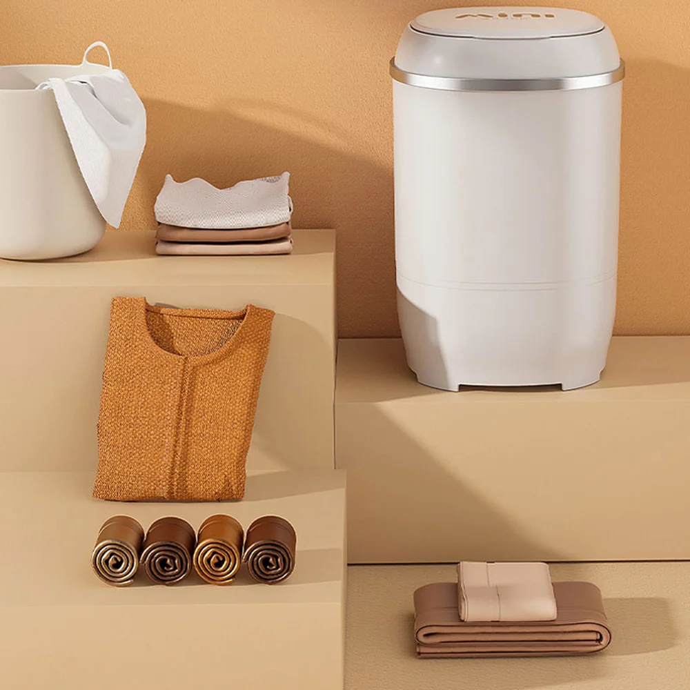 Household mini washing machine, small semi-automatic underwear washing machine, baby specific washing machine 3