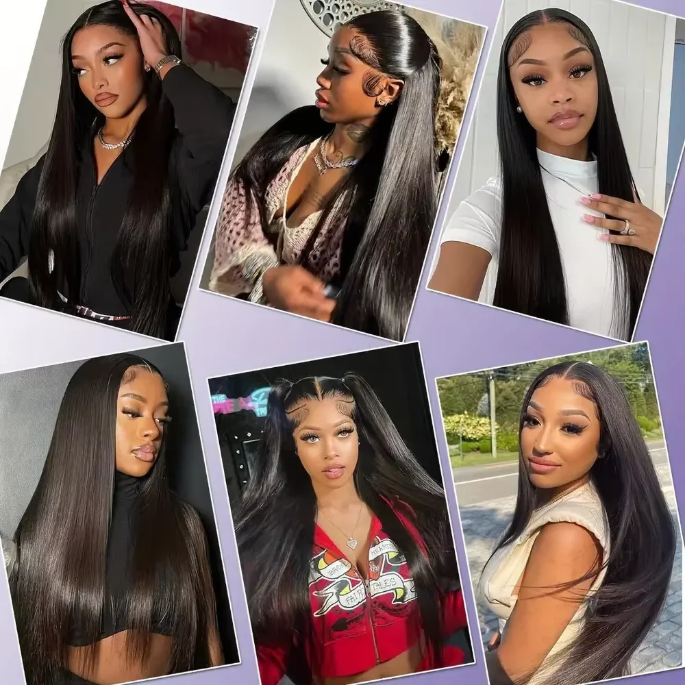 Straight 13x4 13x6 Hd Lace Front Human Hair Wig Pre Plucked Transparent Lace Frontal Wigs 5x5 4x4 Hd Closure Wig For Black Women human hair wig lace front wigs