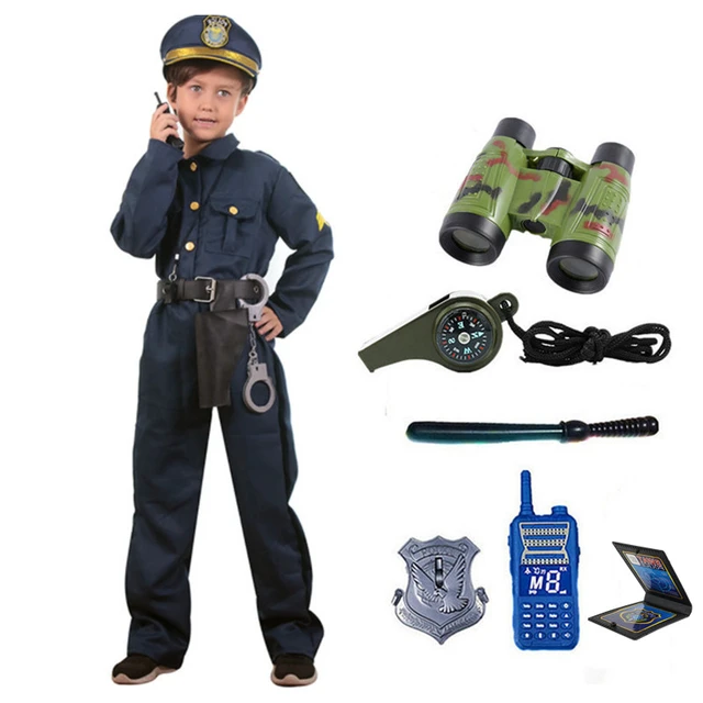 Dress Up America Kids SWAT Costume - Deluxe SWAT Police Officer Dress-Up  Set For Boys & Girls