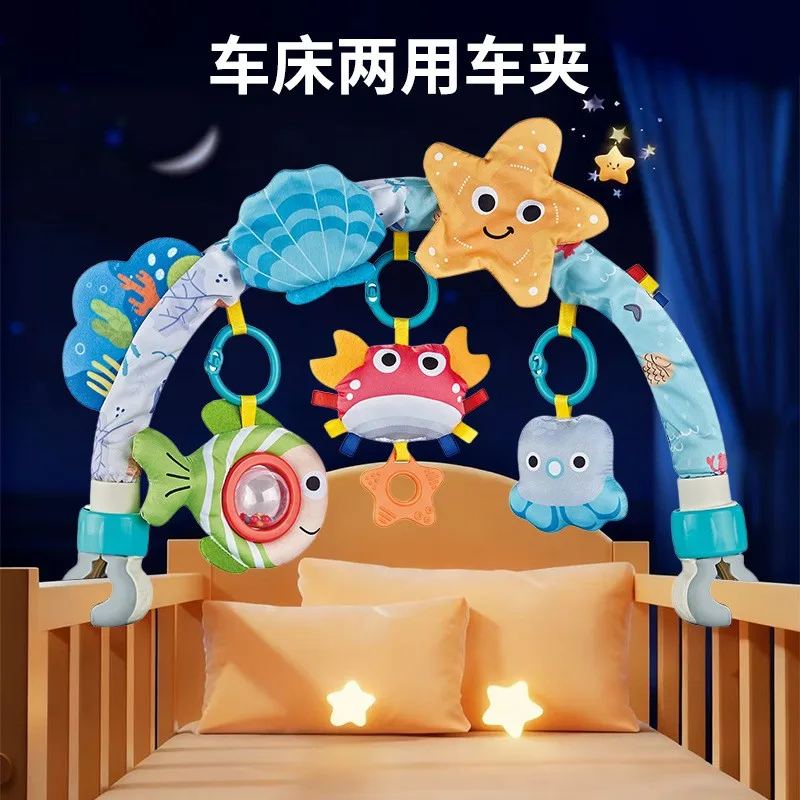 Baby Stroller Arch Toys Bouncer Toy Pram Activity Arch Toys Fine Motor Skills Toys Sensory Development Arch Baby Car Seat Toys - 4