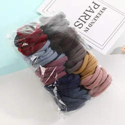 High Elasticity Seamless Hair Ties - 100-Pack Multi-Color Collection (Korean color)