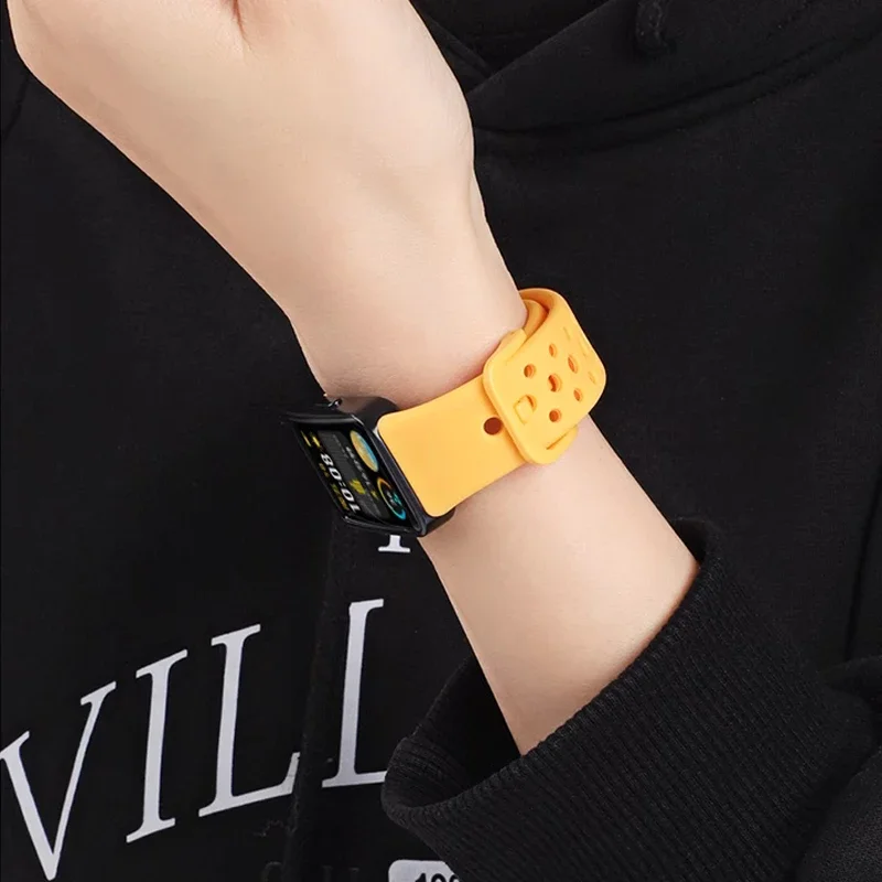 Silikonbänder für Huawei Band 10 9 8, atmungsaktives Ersatzarmband für Sport, Correa, Huawei Smart Band 8 9 10, Riemenzubehör – Detail 14