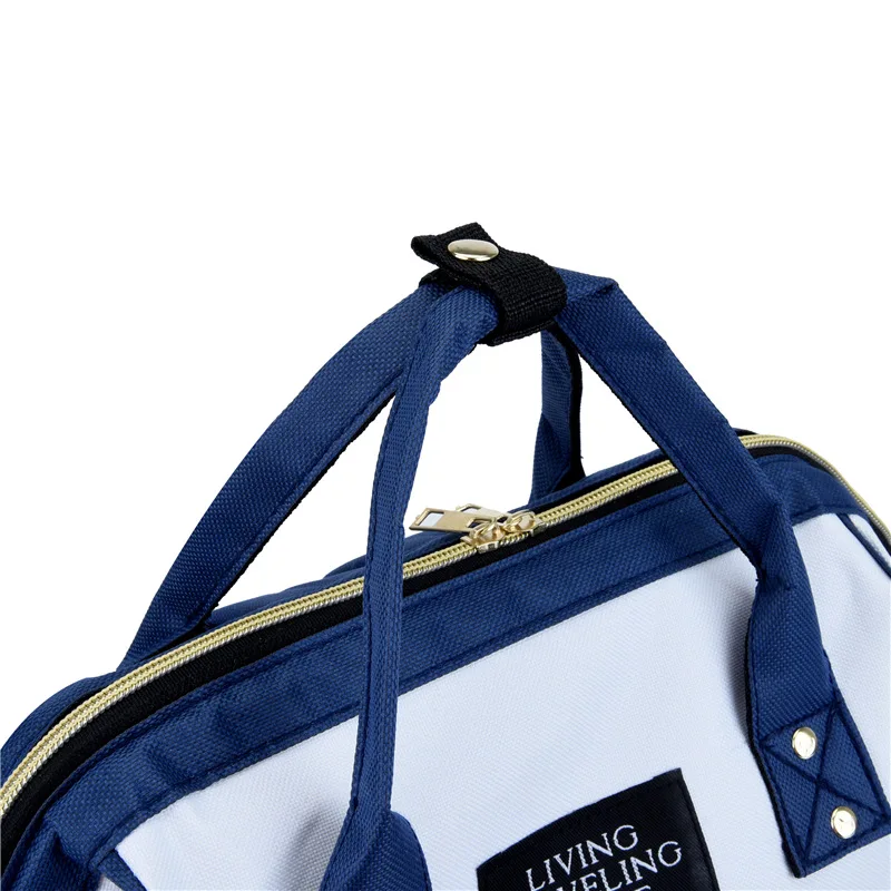 Outdoor Multi-functional Double Shoulder Bag Storage Travel Mother Bag Oxford Clot Large Capacity Fashionable Handheld Mommy Bag