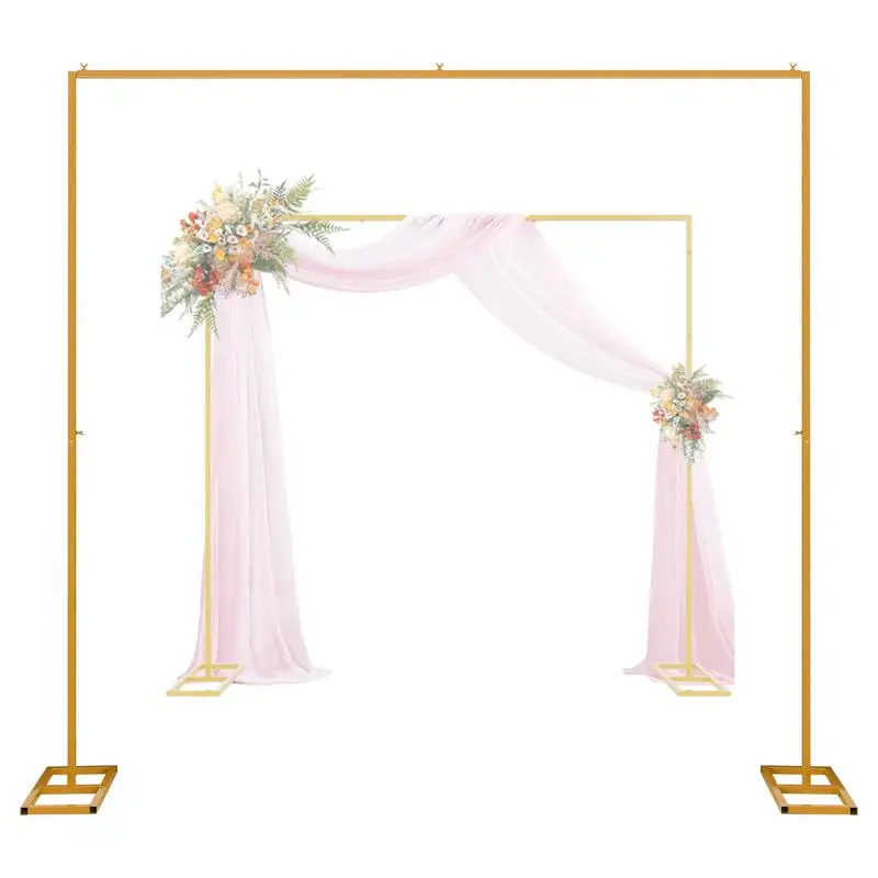 Square Metal Arch Stand Wedding Arch Ceremony Balloon Decoration Stand Garden Frame Wedding Birthday Party 8ft 10ft wedding arch stand party arch set wedding arch set balloon arch kit