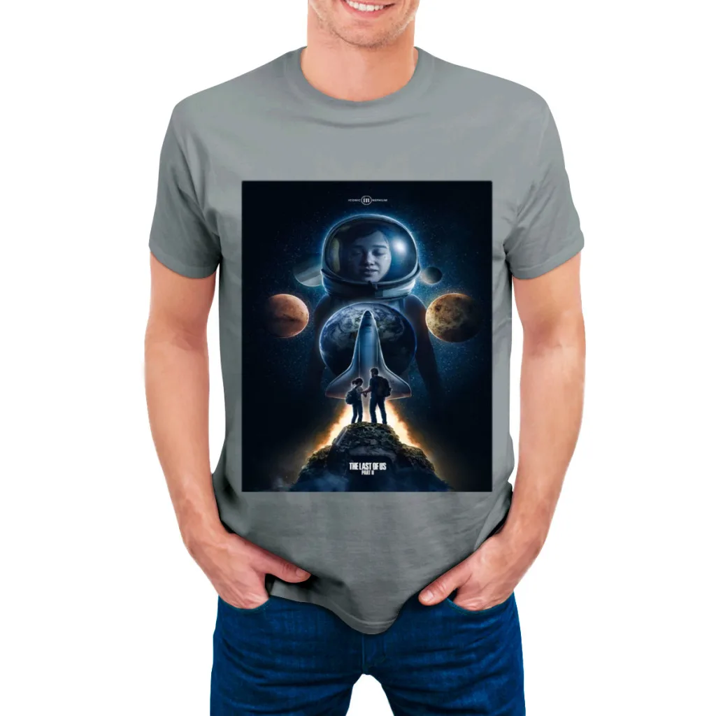 thumbnail image 1 of Camiseta de manga corta con cuello redondo y nueva camiseta de verano para hombre de The Last Of Us, 1 of 5