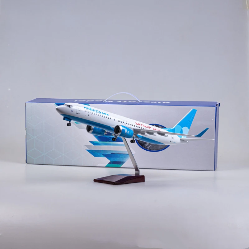 

With Wheels And Lights, Russia Victory Aviation Boeing 737 Simulation Civil Aviation Aircraft Model Gift Collection