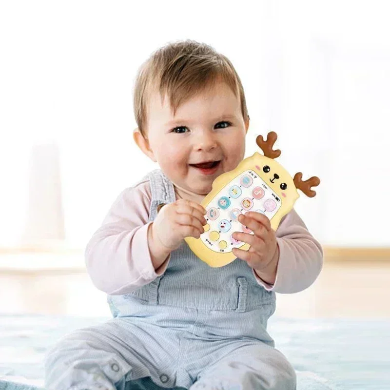 Phone Toy Baby Bilingual Telephone Teether Music Voice Early Educational Learning Machine Electronic Children Gift