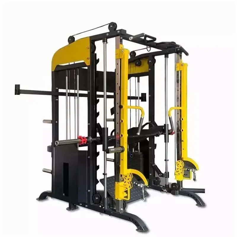 

Multifunction Smith Machine Home Gym Club Fitness Sports Center Equipment Exercise Bodybuilding Trainer Power Cage Squat Rack