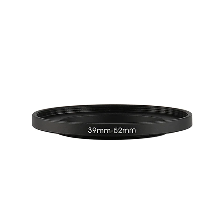 

39mm-52mm 39-52 mm 39 to 52 Step Up Lens Filter Metal Ring Adapter Black
