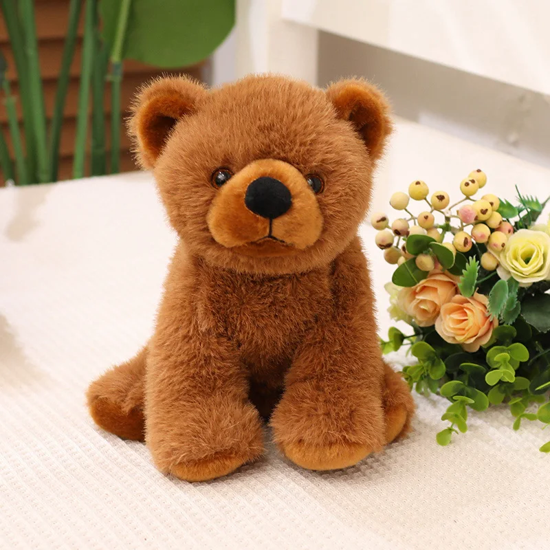 Adorable Kawaii Bear Plush Doll - Cute Furry Toy for Home Decor and Comfort Gift
