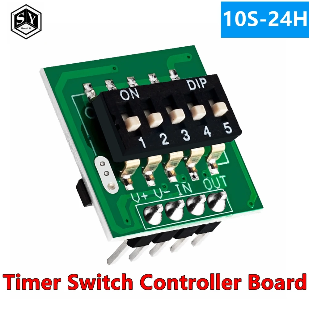 Timer Switch Controller Board 10S24H Adjustable Delay Relay Module For Delay Switch/Timer