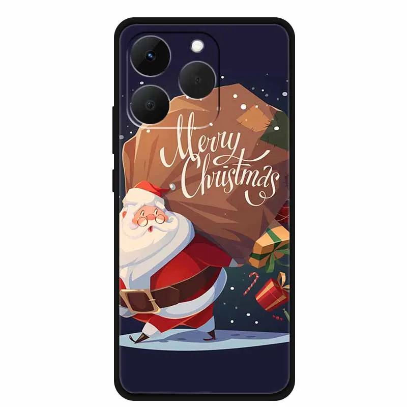 Sleek Black Silicone Phone Case - Soft TPU Protective Bumper Cover