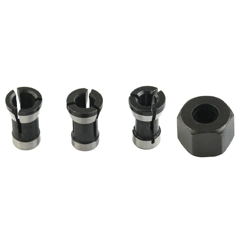 Electric Router Milling Cutter Collet Chuck M15 Screw Nut For Trimming Engraving Machines 4Pcs/Set 6Mm 8Mm 6.35Mm
