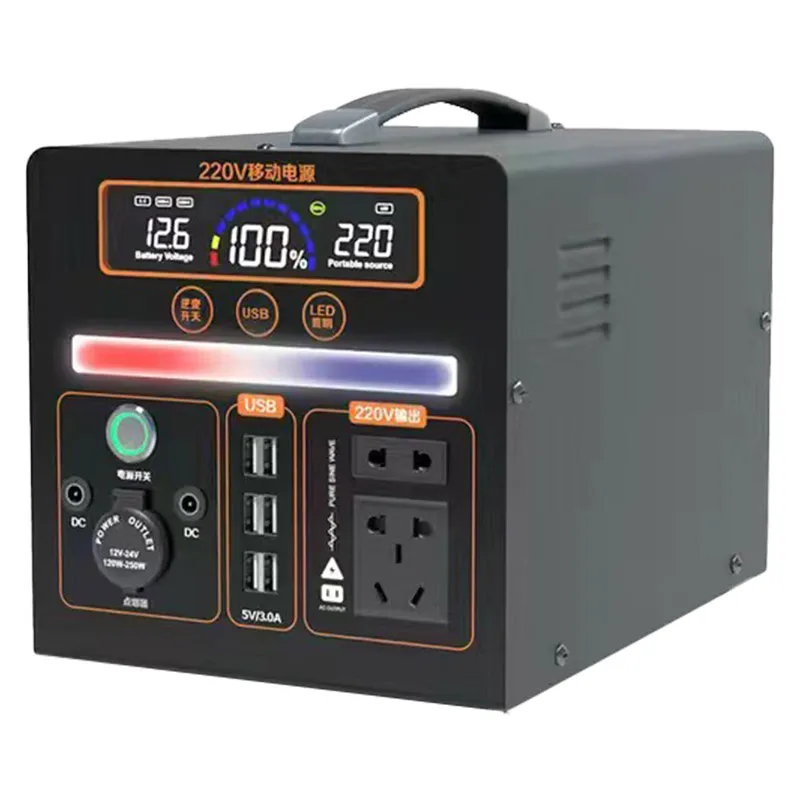 

Outdoor Portable 1000 W Rechargeable Energy Generator Power Station For Camping Emergency Power Supply