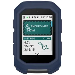 Silicone Soft Edge Protective Case with Screen Protector - Garmin Edge MTB (Midnight Blue)
