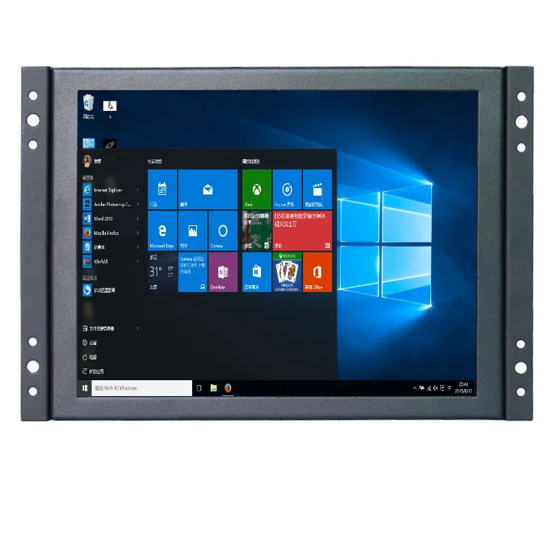 

10 Inch Industrial Monitor 800*600 Open Frame Embedded LCD Display 4:3 Screen Ratio Black Color With AV/BNC/VGA/HDMI Input